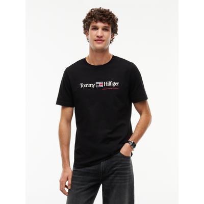 Tommy Hilfiger "BRAND LOVE RWB GRAPHIC" Auffälliger Frontprint mit Tommy Hilfiger Schriftzug, normale Passform