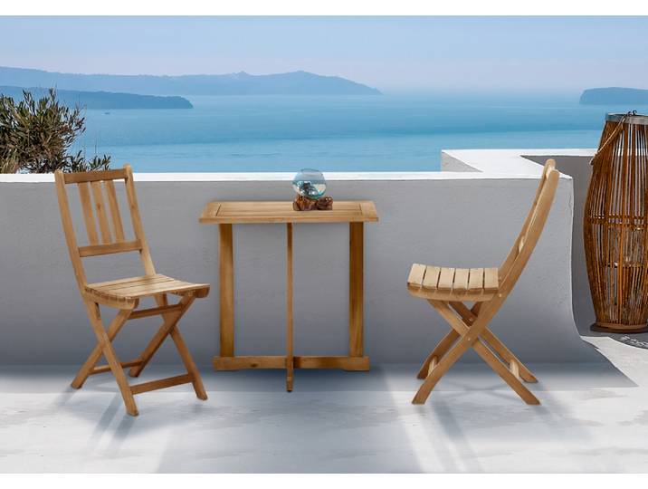 Möbilia Sitzgruppe mit 2x Stühle 1x Tisch