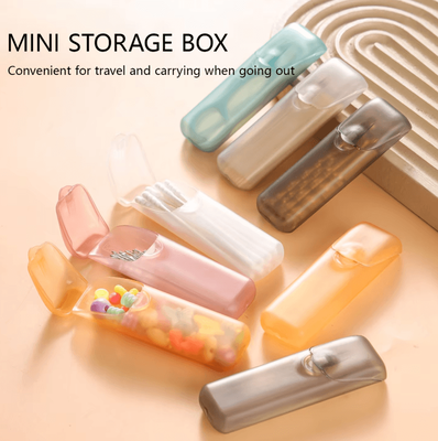Uplift Curations Mini Toothpick Holder Box With Lid, Mini Toothpick Storage Box And Portable Toothpick Case random Color 5pcs