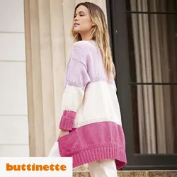 Strickanleitung – Jacke in Colourblocking aus Woll Butt Lisa