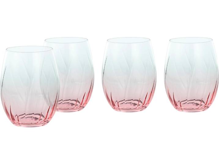 Cocktailglas CREATABLE Cocktailglas 360 ml, 1 Stück , rosa (mehrfarbig), H:10,5cm Ø:7,5cm, Trinkgefässe, Cocktailglas