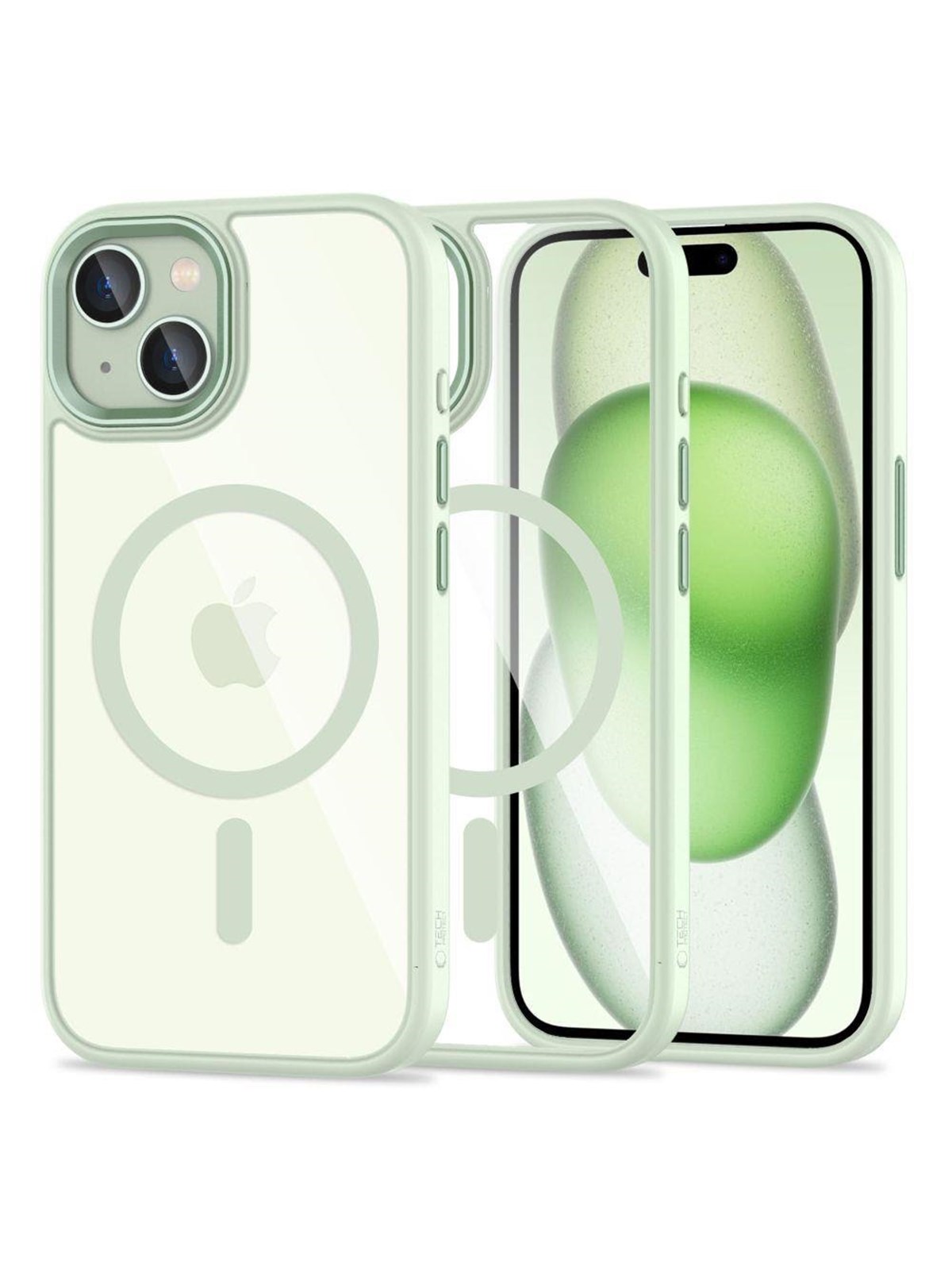 Tech-Protect MagMat MagSafe Case for iPhone 15 - Clear Green