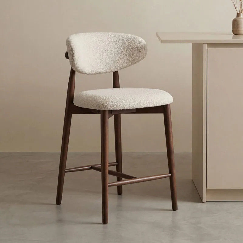 LABEL51 Barkruk Kyoto - Naturel - Laag