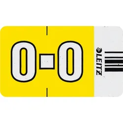 LEITZ Orgacolor Buchstabensignal O VE=10x250 Stück gelb