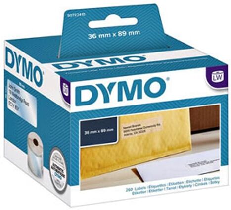 Dymo 99013 89x36mm etiquetas de plástico transparente