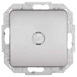 Kopp 618697087 Universalschalter beleuchtet 10AX 250V Milano stahl