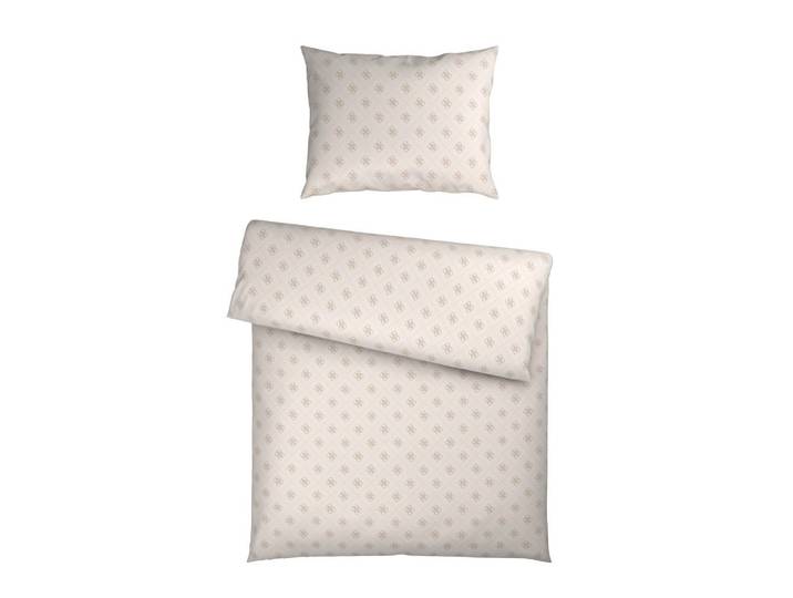 Ambia Home Bettwäsche, Creme, Abstraktes, 140x200 cm, pflegeleicht, atmungsaktiv, Heimtextilien, Bettwäsche & Leintücher, Bettwäsche, Satin-Bettwäsche