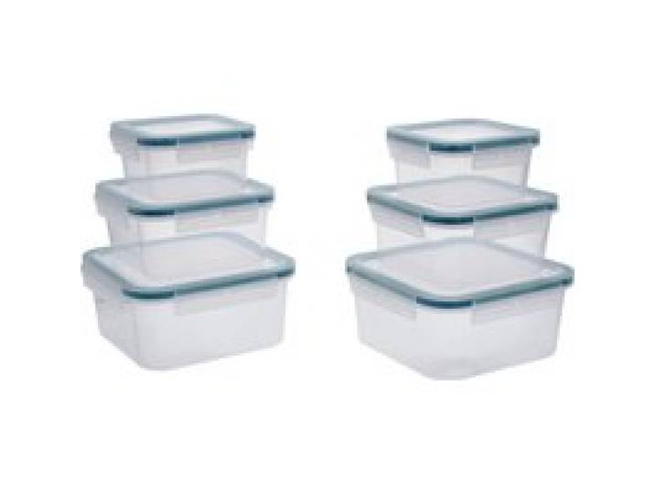 SILVERCREST® Set de 6 boîtes de conservation (Carrée)