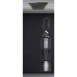 Gessi Colour, Multifunktions Dusch-Einbau-System, 505x505 mm, Strahlart Regen, Nebel, Schwall, inklusive Lichteffekt, 57927238