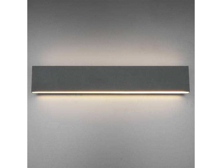 Applique LED Concha 47cm Noir/Noir Matériau : Métal Surface en métal : Laqué Type de métal : Aluminium LED non-remplaçables