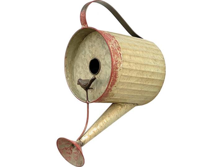 DanDiBo Vogelhaus Gießkanne zum Aufhängen Metall 40 cm 501138, Grau, 19x40x25 cm, Dekoration, Gartendeko