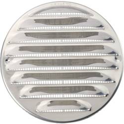 Wallair N31835 Abluftgitter Edelstahl Passend für Rohr-Durchmesser: 10 cm 560279
