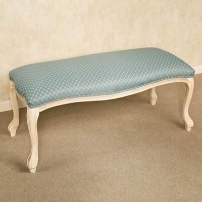 Coast To Coast Imports, Llc Anna Belle Upholstered Bench Blue Shadow , Blue Shadow