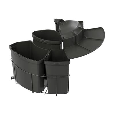 Vauth-Sagel Abfallcenter Nr. 720686 Schwenkeimer 19, 12 und 9 Liter anthrazit