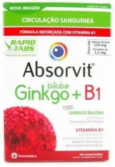 Absorvit GINKGO + B1 PASTILLAS X 60