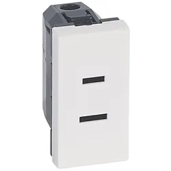 Legrand 077503 Steckdose USA 2polig 1M Mosaic ultaweiß