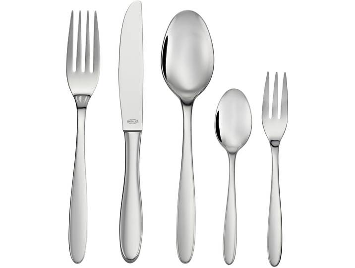 Besteck-Set RÖSLE CULTURE , silber (silberfarben), 30 tlg., Edelstahl 18/10, Essbesteck-Sets, Besteck-Set, wahlweise hochglänzend oder mattiert, spülmaschinengeeignet