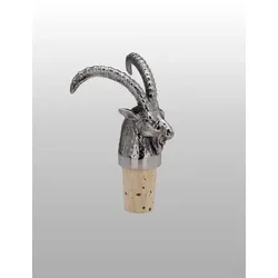 Flaschenkorken Steinbock H 9,0 cm D 2,5 cm Edelstahl