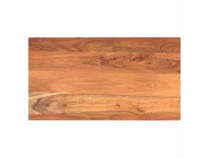 KGFHERENB Tischplatte Massivholz Akazie Rechteckig 110x60x3,8 cm Naturgetreue Akazien-Ersatztischplatte mit individueller Maserung fuer DIY Esstisch oder Beistelltisch im Esszimmer.
