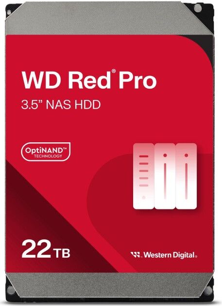 Western Digital Red Pro 3.5-inch SATA 7200 RPM NAS Hard Drive 22TB