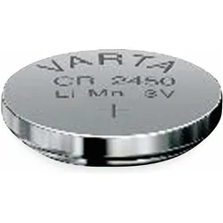 Varta Lithium Knopfzelle CR2450, 20 Stück, 3 V, 560 mAh (20 Stk., CR2450, 560 mAh), Batterien + Akkus