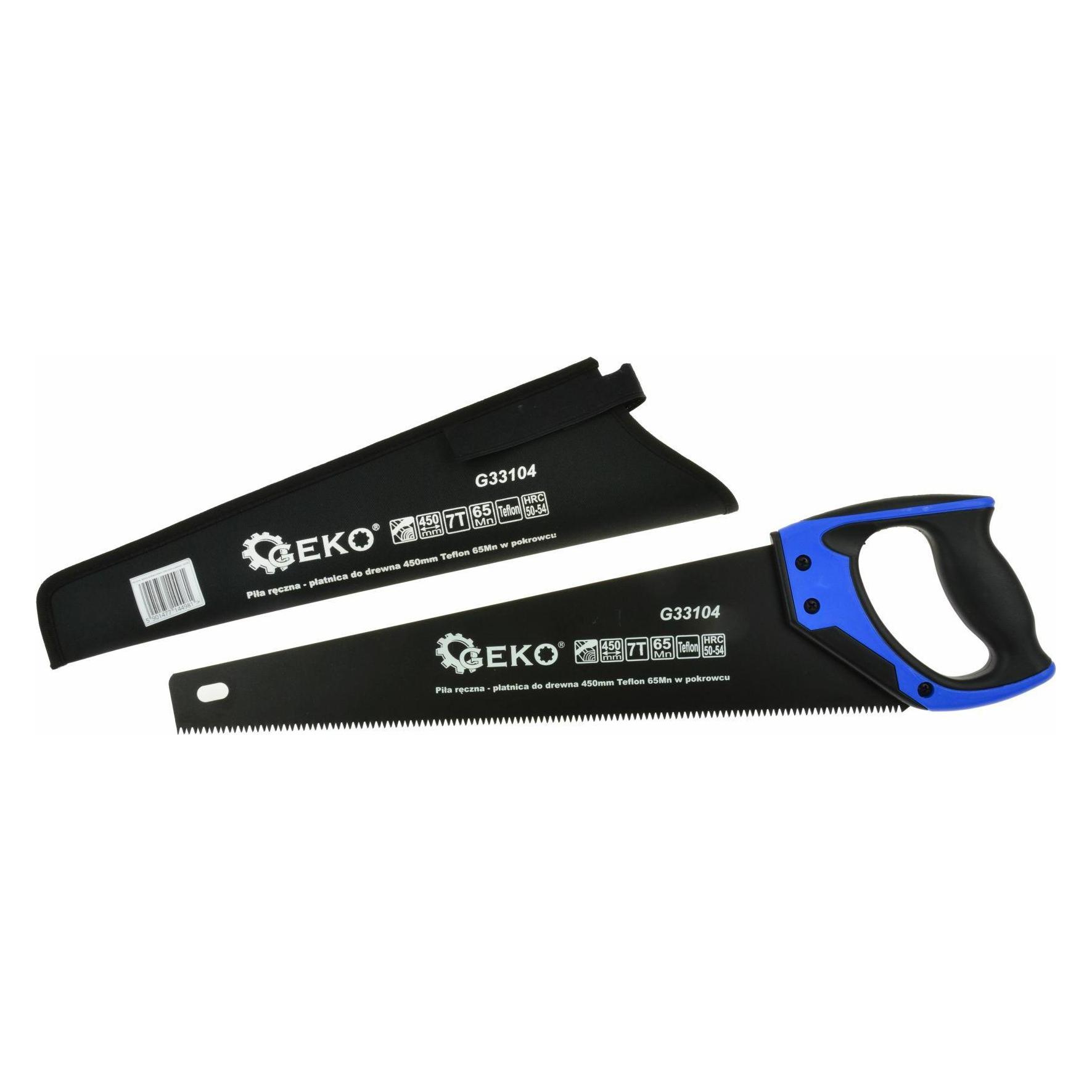 GEKO Teflon-Handsäge für Holz mit Abdeckung 450mm (G33104)