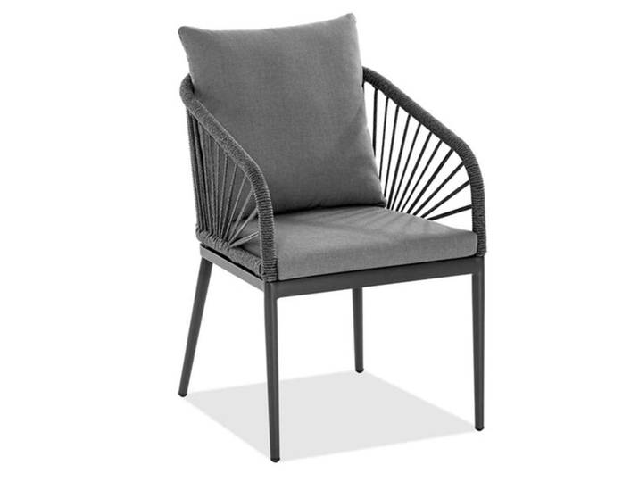 Niehoff Pino Gartensessel Aluminium/Rope Dunkelgrau