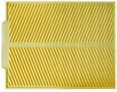 Discount Dollar Deals Kitchen Silicone Drain Pad, Storage Rack Holder, Durable Table Mat For Dish Drying Counter Protection yellow m