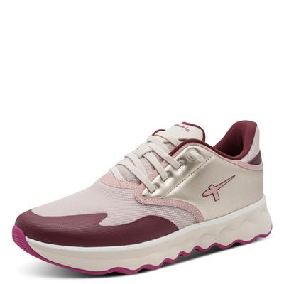 Slip-On Sneaker TAMARIS, Damen, Gr. 37, Textil, ivory kombiniert, Lederimitat, Synthetik, Textil, Netz, leicht glänzend, Schuhe, Freizeitschuh, Halbschuh, Slipper mit Kontrastbesatz