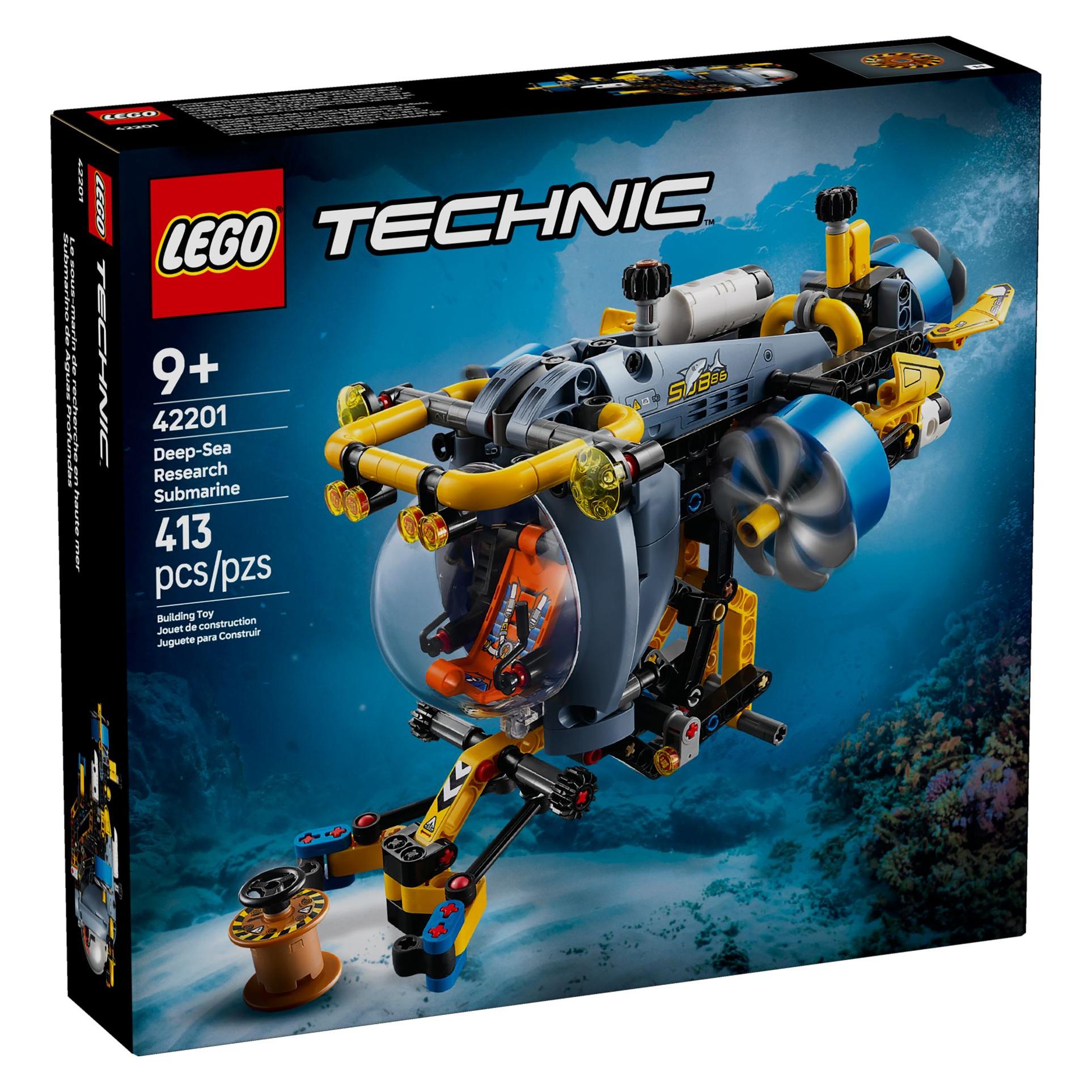 LEGO Technic - Tiefseeforscher U-Boot | Realistisches Unterwasserfahrzeug mit Greifarmen (LEGO Technic) (42201)
