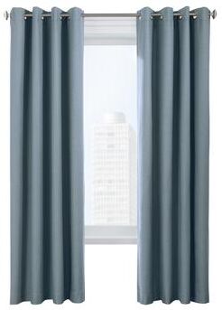 ThermaLogic ThermaPlus Ventura Total Blackout Foamback Grommet Curtain Panel Pair