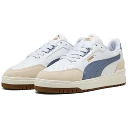 PUMA Shuffle Downtown Lo OG Sneaker Kinder 02 - PUMA white/gray sky/PUMA gold 37