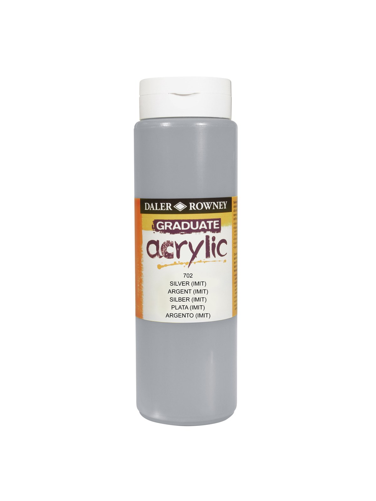 Daler-Rowney Graduate Acrylic 500 ml Silver Imit