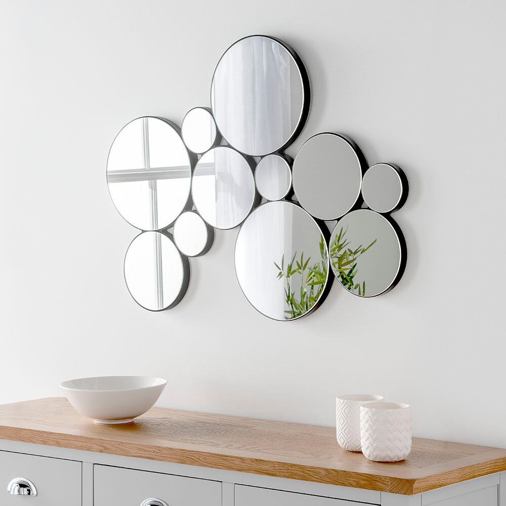 Ivy Bronx Akriti Free Form Wall Mirror Set Black 61cm H X 81cm W X 2cm D