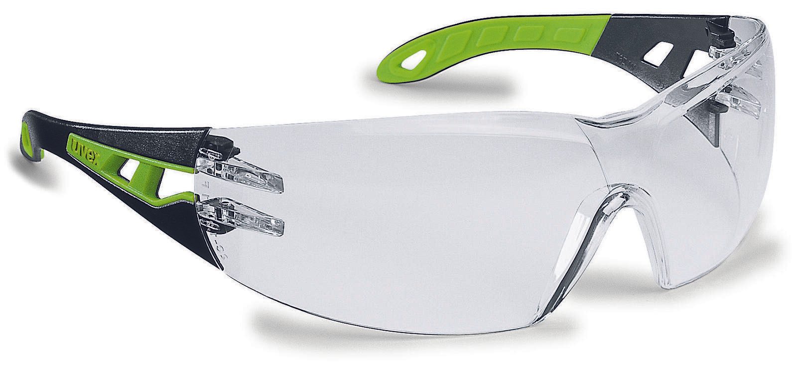 uvex Schutzbrille pheos 9192 schwarz, grün 9192225