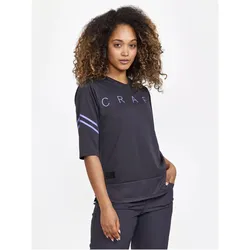 CRAFT Core Offroad XT kurzarm Fahrradshirt Damen 992739 - slate/magic XS