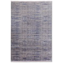 Webteppich Etena 160 x 230 cm Mischgewebe Blau
