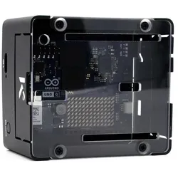 Kksb Gehäuse für Arduino Uno Q, Aluminium, schwarz, Entwicklungsboard Zubehör, Schwarz