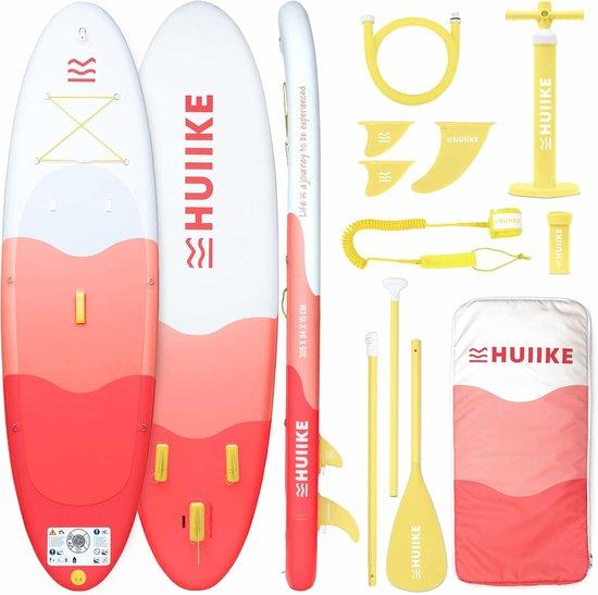 Stand-Up-Paddle-Board, 305 x 84 x 15 cm - Aufblasbar - Inklusive Zubehör - Genießen Sie das Paddeln und Surfen