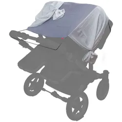 Levily, Kinderwagen Zubehör, Zwillingskinderwagen-Sonnenschutzsegel Twins PURE Grau