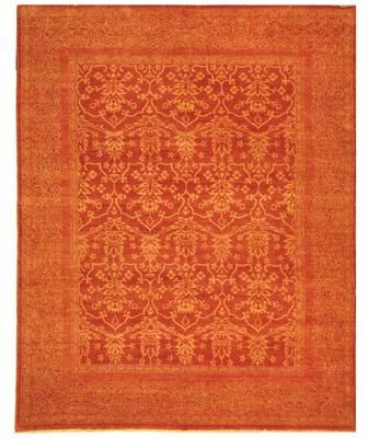 SAFAVIEH Couture Handmade Polonaise Traditional Rose / Rose Wool Rug - 6' x 9'