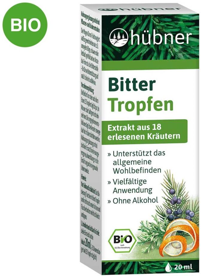 Hübner Naturarzneimittel GmbH Hübner Bitter Tropfen Bio Fr-bio-01 Tropfen 20ml