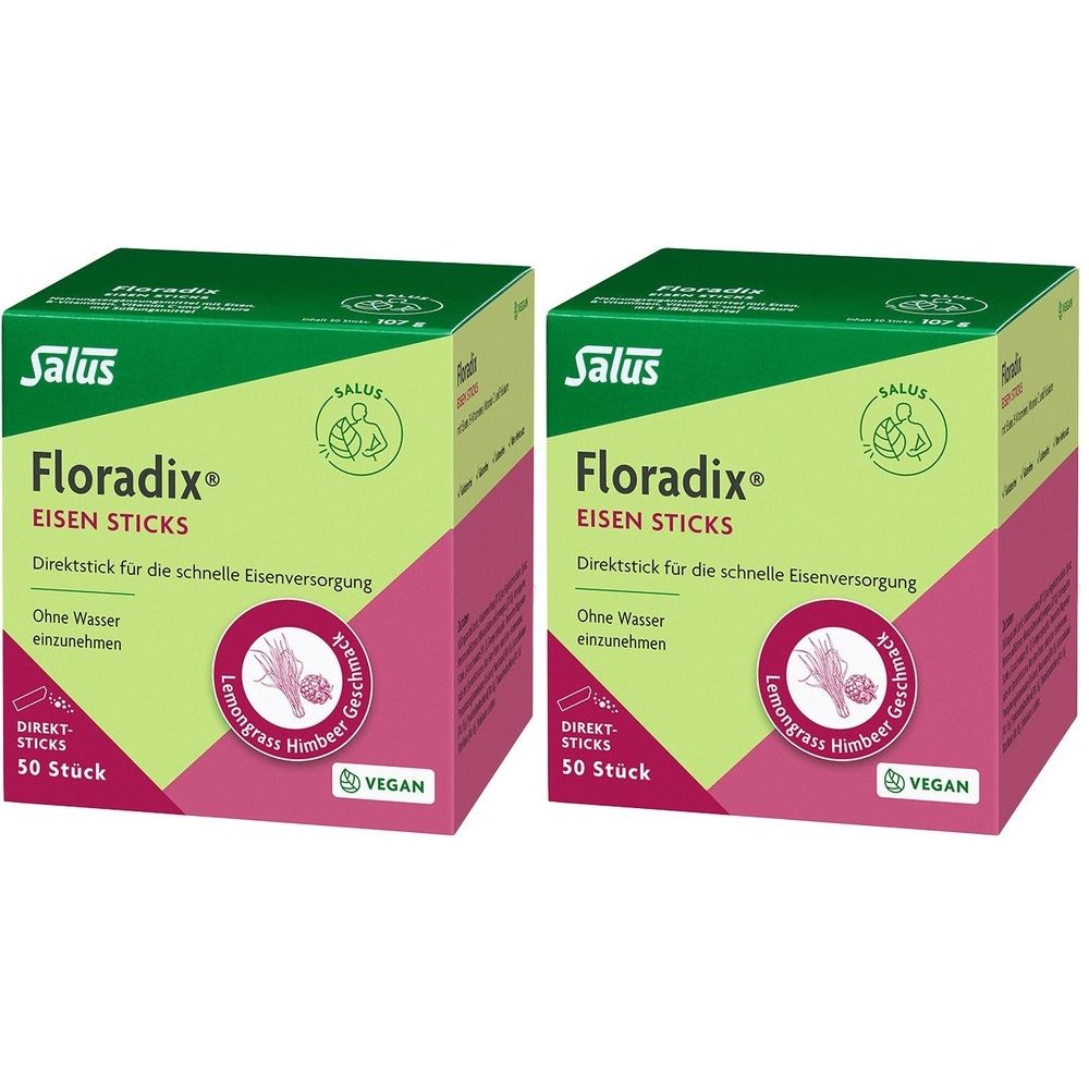 Floradix Eisen Sticks Pulver Salus 2x 2x50 St