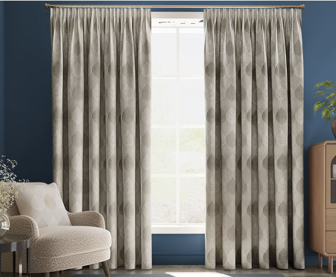 Lark Manor Kangley Room Darkening Curtain Beige 117cm Width x 228cm Drop