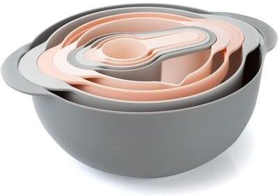 COOK WITH COLOR Nesting Bowls with Measuring Cups Colander and Sifter Set
