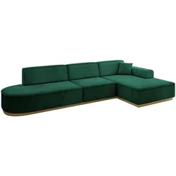 ECKSOFA Ottomane Rechts IREA-L2-v2 - 327x165x80 cm Grün