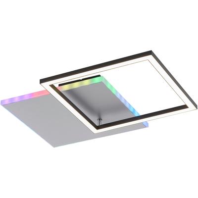 JUST LIGHT LED Deckenleuchte "RENDA", grau (aluminium), 2, 1 Stk., Leuchten, LED Deckenleuchte
