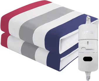 Inspire Essentials Electric Heated Mattress Pad EU Plug 220V Double Body Warmer 70x150cm red And Blue
