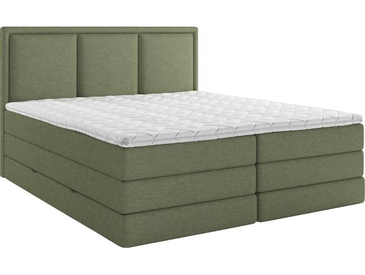 XORA Boxspringbett SWING, moos-grün, Stoff