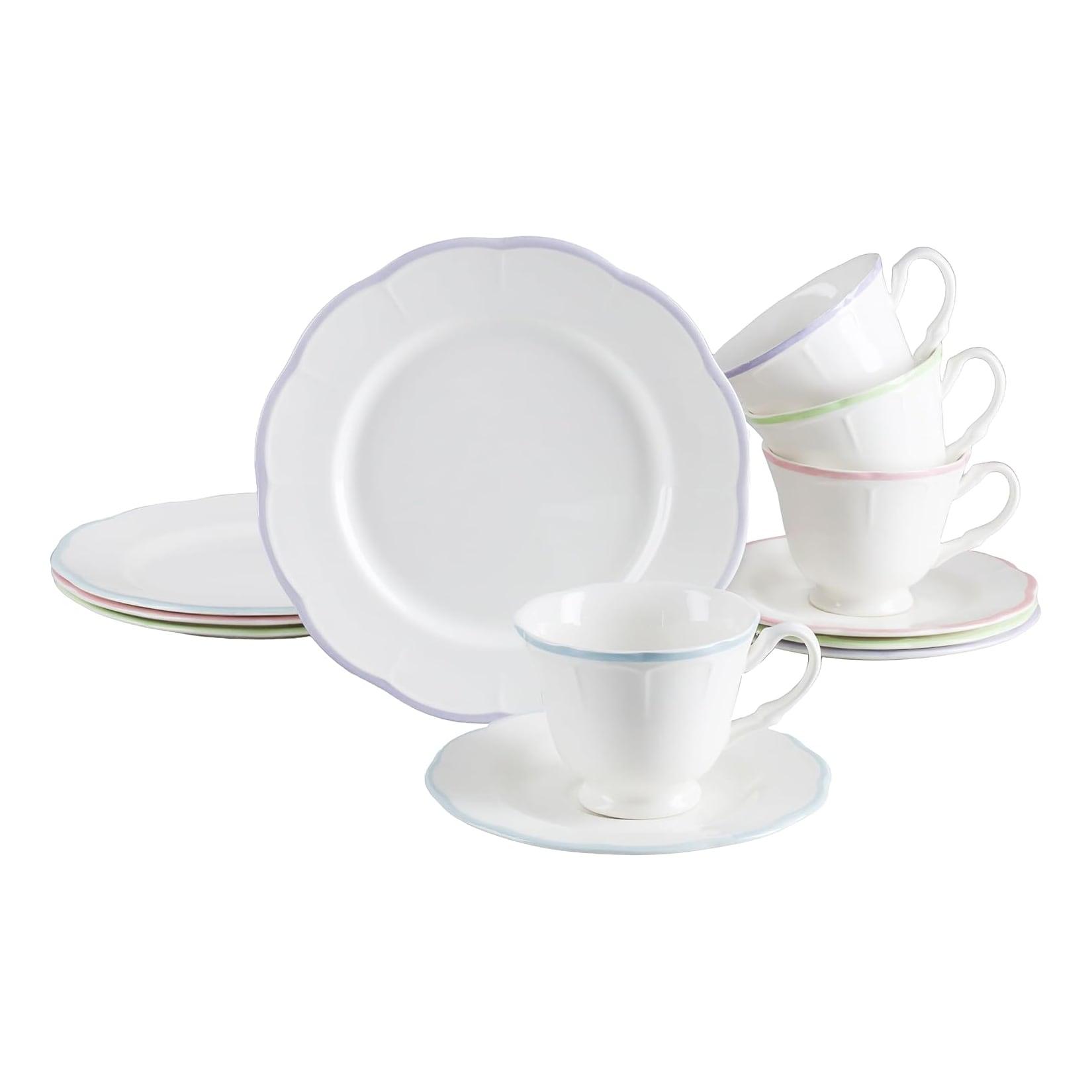 CreaTable - 24843, Florine Bunt - Kaffeeservice 12-tlg